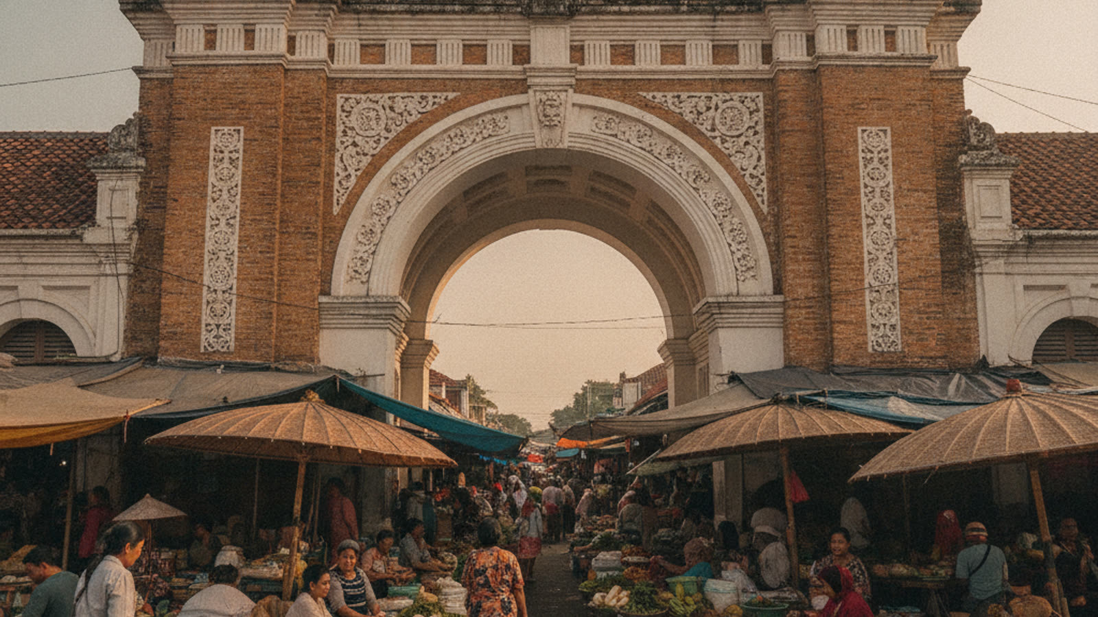 Suasana Pasar Legi Solo di Solo (Surakarta)